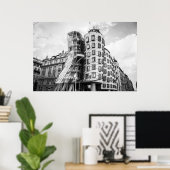 Poster Bâtiment dansant à Prague (Bureau à domicile)