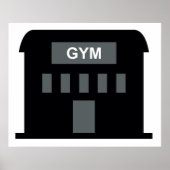 Poster Bâtiment de gym (Devant)