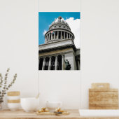Poster Bâtiment de la Capitol à La Havane Cuba Souvenir (Cuisine)