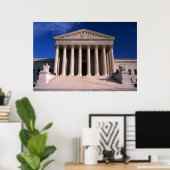 Poster Bâtiment de la Cour suprême des États-Unis (Bureau à domicile)