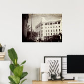 Poster Bâtiment de la poste d'Alger Algérie vintage (Bureau à domicile)