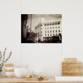Poster Bâtiment de la poste d'Alger Algérie vintage (Cuisine)