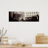 Poster Bâtiment de la poste d'Alger Algérie vintage (Cuisine)