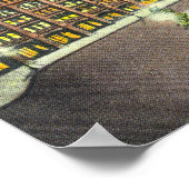 Poster Bâtiment Delaware et Hudson Co. à la nuit (Coin)