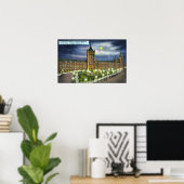 Poster Bâtiment Delaware et Hudson Co. à la nuit (Bureau à domicile)