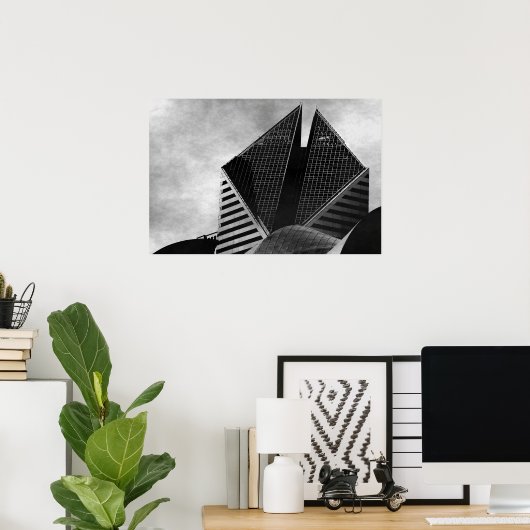 Poster Bâtiment des communications de grain (Bureau à domicile)