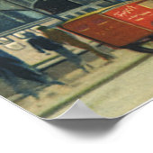 Poster Bâtiment d'Express quotidien vintage rue Fleet (Coin)