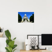 Poster Bâtiment du Capitole de l'État de l'Illinois (Bureau à domicile)