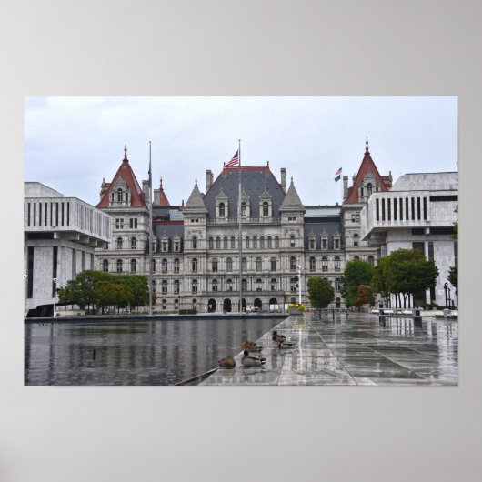 Poster Bâtiment du Capitole de l'État de New York (Devant)