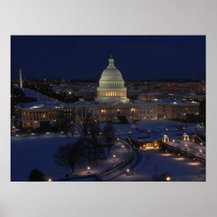 Poster Bâtiment du Capitole des États-Unis, Washington DC