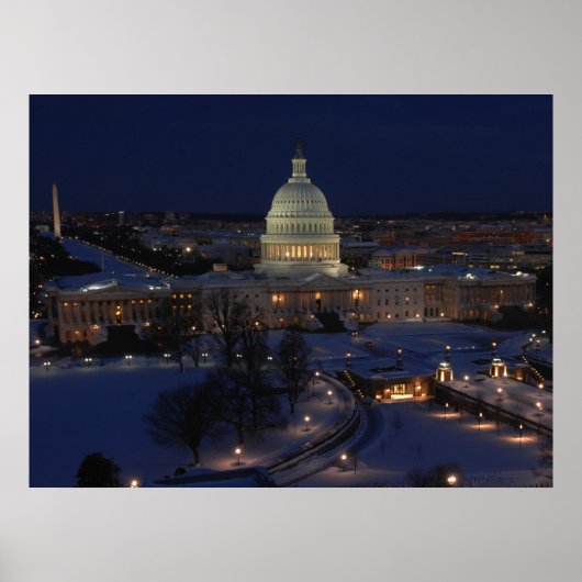 Poster Bâtiment du Capitole des États-Unis, Washington DC (Devant)