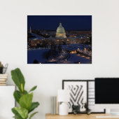 Poster Bâtiment du Capitole des États-Unis, Washington DC (Bureau à domicile)