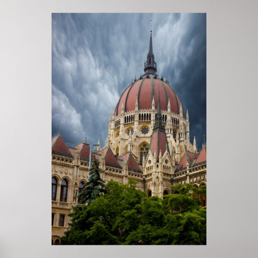 Poster Bâtiment du Parlement Composit (Devant)