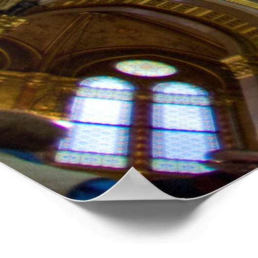 Poster Bâtiment du Parlement Dôme intérieur (Coin)