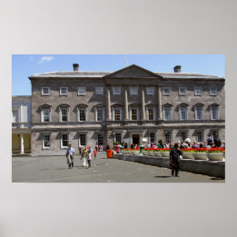 Poster Bâtiment du Parlement irlandais, Leinster House Du