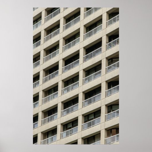 Poster Bâtiment en béton blanc en journée (Devant)