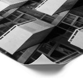 Poster Bâtiment en béton gris (Coin)