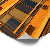 Poster Bâtiment en béton orange (Coin)