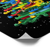 Poster Bâtiment en brique de l'Arbre de Noël Bâtiment de  (Coin)