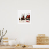 Poster Bâtiment en fer plat de Toronto sur Front street (Cuisine)