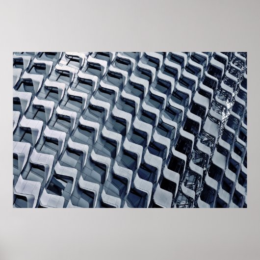 Poster Bâtiment en hauteur gris (Devant)