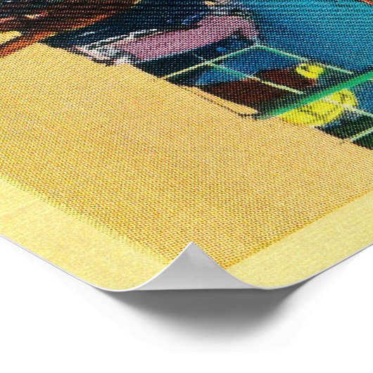 Poster Bâtiment fédéral et lacs des Nations (Coin)