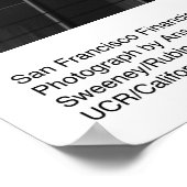 Poster Bâtiment financier 1966, par Ansel Adams (Coin)