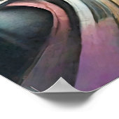 Poster Bâtiment urbain Abstrait Dessin dur Pastel V (Coin)