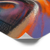 Poster Bâtiment urbain Abstrait Dessin dur Pastel VI (Coin)