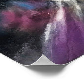 Poster Bâtiment urbain Abstrait Dessin Pastel dur III (Coin)