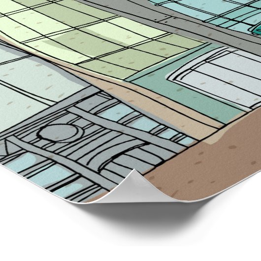 Poster Bâtiments (Coin)