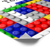 Poster Bâtiments Couleur primaire Anniversaire/Fête du ga (Coin)