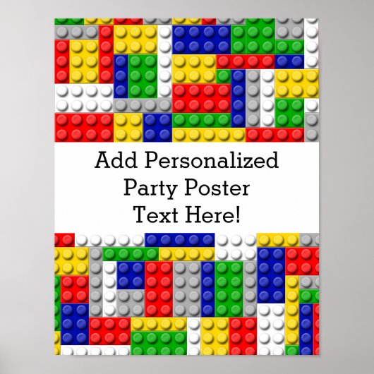 Poster Bâtiments Couleur primaire Anniversaire/Fête du ga (Devant)