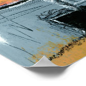 Poster Bâtiments d'art expressionniste abstrait Peinture (Coin)