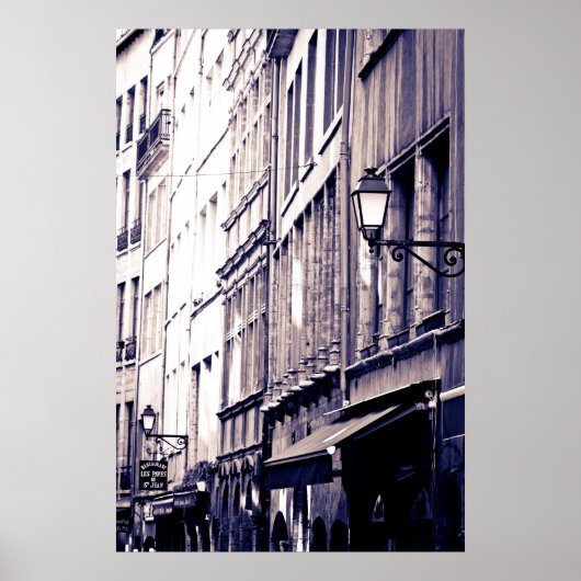 Poster Bâtiments de la vieille ville, France (Devant)