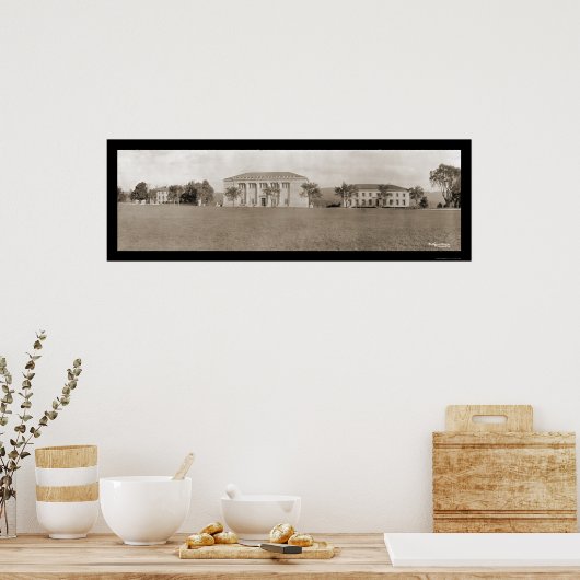 Poster Bâtiments de West Point Photo 1909 (Cuisine)