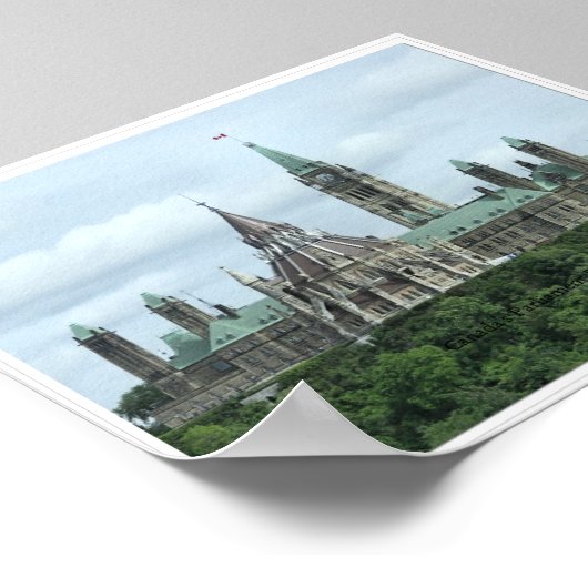 Poster Bâtiments du Parlement du Canada (Coin)