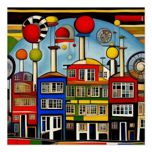 Poster Bâtiments industriels (Devant)