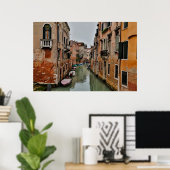Poster Bâtiments le long des canaux de Venise (Bureau à domicile)