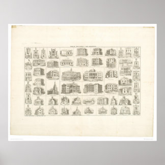 Poster Bâtiments publics de San Francisco (1372A)