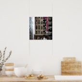 Poster Bâtiments urbains abandonnés avec graffiti (Cuisine)