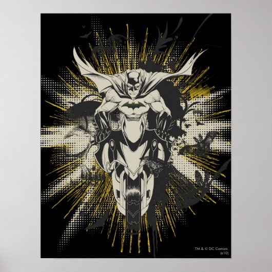 Poster Batman à vélo (Devant)