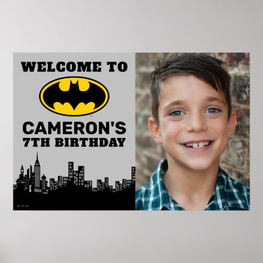 Poster Batman | Ajouter le nom et la photo signature anni (Devant)
