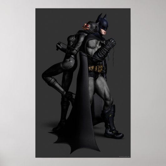 Poster Batman Arkham City | Batman et Catwoman (Devant)