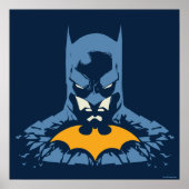 Poster Batman Bust brisé Avec Logo Or (Devant)