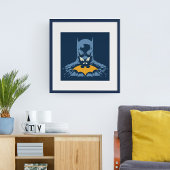 Poster Batman Bust brisé Avec Logo Or