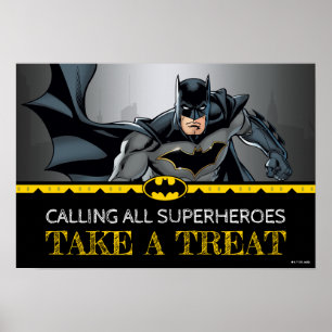 Poster Batman   Chalkboard Anniversaire Prendre un signe 