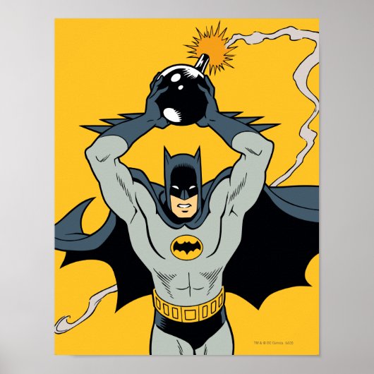 Poster Batman Coureur Avec Bombe (Devant)
