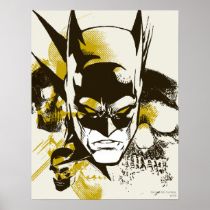 Poster Batman Cowl et Skuls