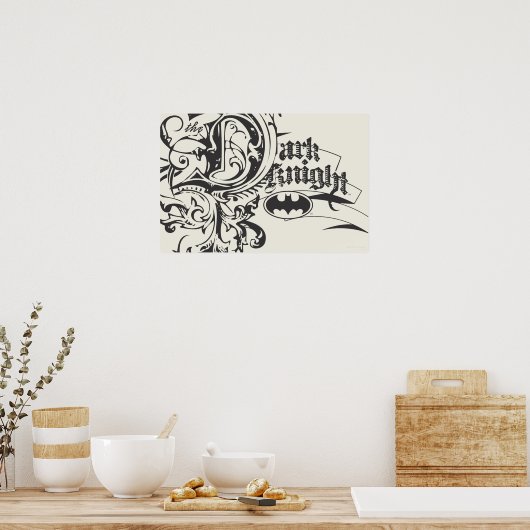 Poster Batman Dark Knight | Logo d'organisation (Cuisine)